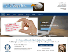 Tablet Screenshot of lifeguys.com